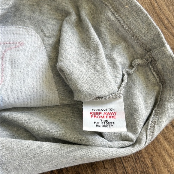 Baby Boden Gray Long Sleeve Shirt with Mouse Design - Picture 3 of 4